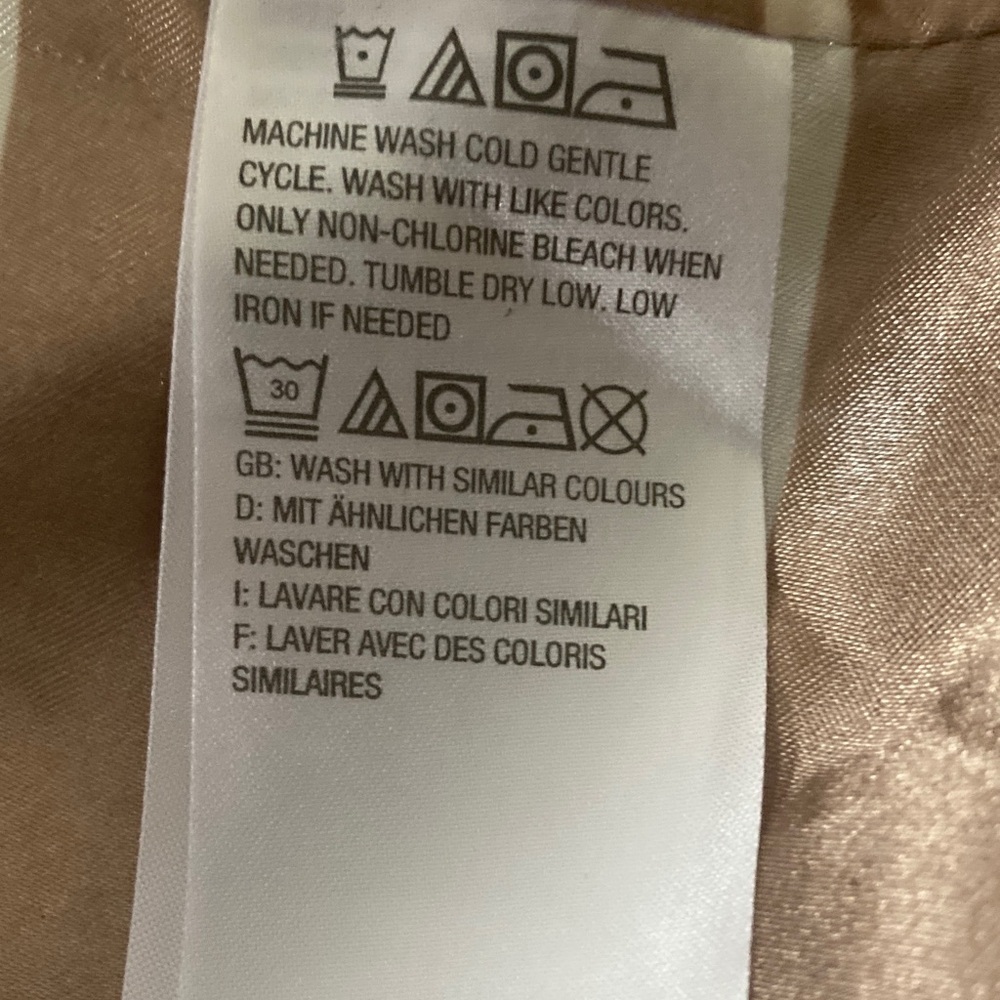Dennis by Dennis Basso hooded womens large rain coat tan lined - Picture 9 of 12